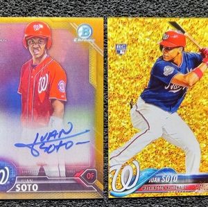 2016 Juan Soto Autograph Rookie Card Lot.  Reprints Mint Condition